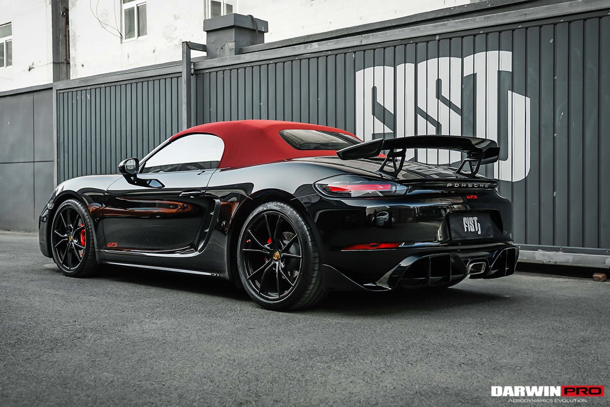 2016 - 2024 Porsche 718 Cayman & Boxster BKSS Style Carbon Fiber Trunk Spoiler